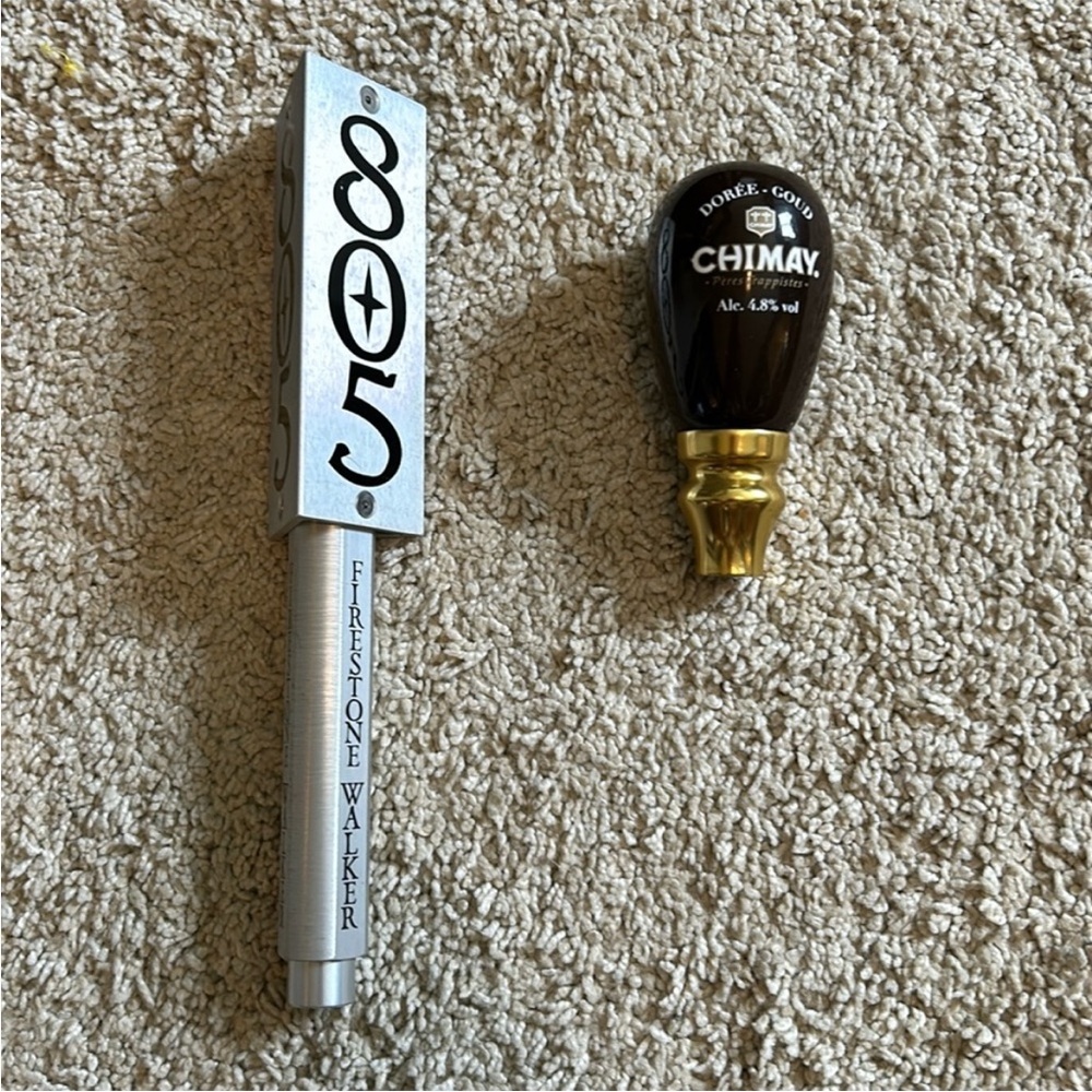 Firestone Walker 805 and Chimay beer taps